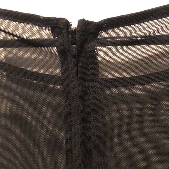 Vintage JS Signature Black Mesh/ Velvet top size 10 - Picture 5 of 8